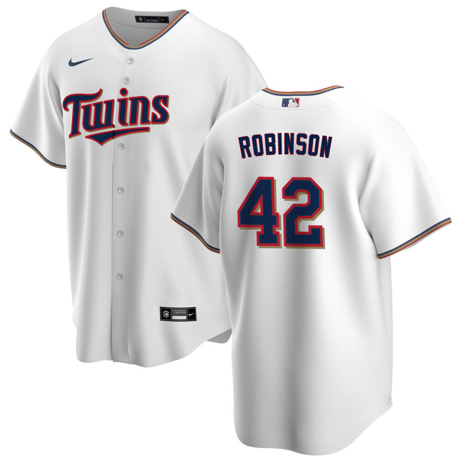 Nike Men #42 Jackie Robinson Minnesota Twins Baseball Jerseys Sale-White